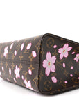 LV X TM Monogram Cherry Blossom Onthego PM Sakura Brown