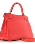 Togo Kelly Retourne 28 Rouge Pivoine