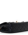 Lambskin Quilted Mini Romance Rectangular Flap Black