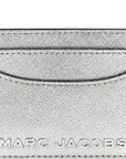 Metallic Saffiano Cardholder Silver