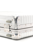Aluminum Junkers F13 Collection Classic Flight Attache Briefcase Silver