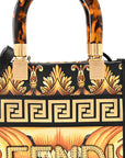 X VERSACE Vitello King Catalan Mirror Plexiglass Fendace FF Baroque Logo Mini FNDI Sunshine Shopper Tote Black Gold