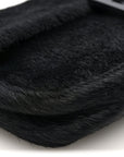 Calf Hair Baguette Black