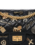 Aged Calfskin Lucky Charms 2.55 Reissue 224 Flap Black