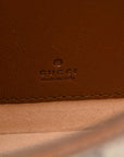 GG Supreme Monogram Calfskin Mini Padlock Top Handle Shoulder Bag Beige Black Cuir