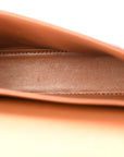Canvas Calfskin Triomphe Shoulder Bag Tan