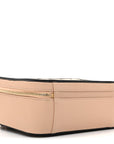 Caviar Quilted Large CC Filigree Vanity Case Beige Black