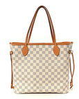 Damier Azur Neo Neverfull MM Rose Ballerine