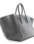 Baby Grained Calfskin Medium Phantom Luggage Kohl