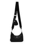 Re-Nylon Saffiano Re-Edition 2005 Shoulder Bag Black