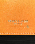 Lambskin Chevron Quilted Small Loulou Bag Sunflower