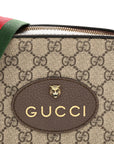GG Supreme Monogram Web Neo Vintage Shoulder Bag Beige New Acero Crop