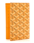 Goyardine Passport Wallet Yellow