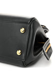 Supple Calfskin Small Madrid Bag Black