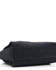 Denim Small Deauville Tote Blue Orange