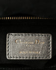Metallic Lambskin Cannage Small My ABCD1OR Lady D1OR Dark Silver