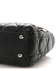 Lambskin Cannage Mini Lady D1OR Black
