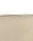 Pebbled Calfskin Small Soho Disco Bag Off White