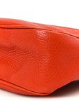 Pebbled Calfskin Small Soho Disco Bag Sun Orange