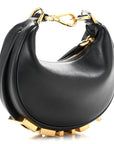 Vitello Grace Matte Nano FNDIgraphy Hobo Charm Black