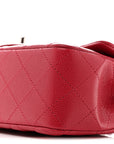 Caviar Quilted Mini Rectangular Flap Pink