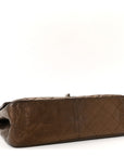 Metallic Aged Calfskin Quilted 2.55 Reissue 227 Flap Bronze