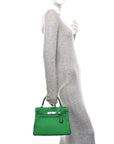 Togo Shiny Niloticus Crocodile Kelly Retourne Touch 28 Bambou