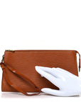 Epi Pochette Accessories 24 Kenyan Fawn