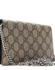 GG Supreme Monogram Super Mini Dionysus Shoulder Bag Black