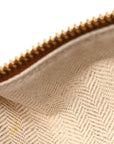 Jacquard Anagram Calfskin Small Cubi Bag Ecru Tan