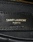Lambskin Quilted Toy Loulou Puffer Monogram Chain Satchel Black