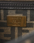 Fabric Jacquard FF 1974 Medium Baguette Tobacco Moro Black