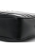 Calfskin Matelasse Monogram Monochrome Lou Camera Bag Black