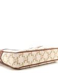 Calfskin Triomphe Canvas Small Patapans White