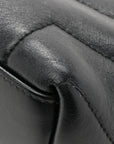 Calfskin Y Quilted Monogram Small Loulou Chain Satchel Black