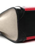 Bullhide Calfskin Nubuck Nano Tri-Color Luggage Bright Red