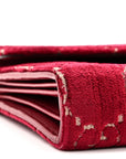 Velvet GG Monogram Mini Dionysus Chain Wallet Red Cipria