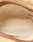 Calfskin Raffia Paulas Ibiza Pochette Bag Natural Tan