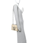 Textured Calfskin Crystal Mini Dionysus Shoulder Bag Mystic White