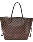 Damier Ebene Neo Neverfull MM Rose Ballerine