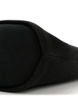 Canvas Deauville Drawstring Bucket Bag Black