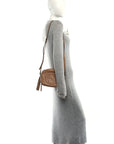 Pebbled Calfskin Small Soho Disco Bag Camelia