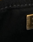 Washed Denim Quilted Small CHNL 25 Handbag Black