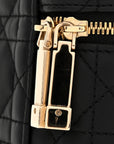 Lambskin Cannage Micro Lady D1OR Vanity Case Black