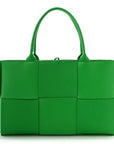 Nappa Maxi Intrecciato Medium Arco Tote Parakeet