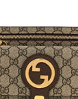 GG Supreme Monogram Textured Dollar Calfskin Blondie Belt Bag Beige Ebony New Acero