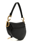 Grained Calfskin Saddle Bag Black