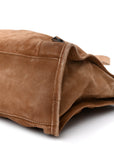 Waxed Suede Calfskin Classic Hardware Medium Le City Camel