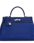 Togo Kelly Retourne 35 Bleu Electrique