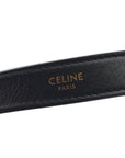 Smooth Calfskin Medium Strap Ava Triomphe Shoulder Bag Black